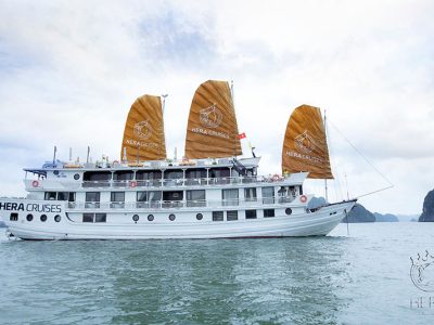 Du thuyền ngủ đêm Hera Grand 4 sao trên Vịnh Hạ Long